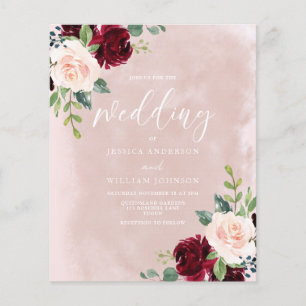 Geweldige blush Bourgogne Budget Weddenschap
