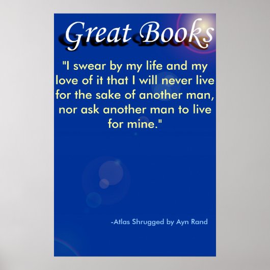 geweldige boeken, "Ik zweer bij mijn leven en mijn Poster (Voorkant)