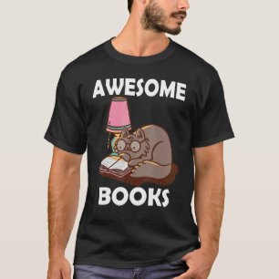 Geweldige Boeken Leraar Lezen Literatuur Kat Katt T-shirt