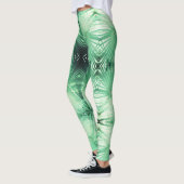Geweldige Bord Groene Palmboom Blad Leggings (Links)