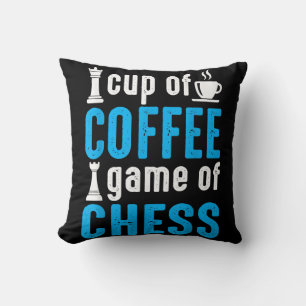 Geweldige bordspel - Kopje koffie spel van schaken Kussen