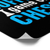 Geweldige bordspel - Kopje koffie spel van schaken Poster (Hoek)