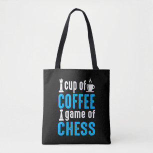 Geweldige bordspel - Kopje koffie spel van schaken Tote Bag