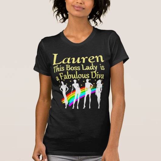 GEWELDIGE BOSS LADY IS EEN FANTASTISCH GEPERSONALI T-SHIRT (Voorkant)