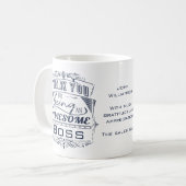 Geweldige Boss-waardering Koffiemok (Voorkant links)