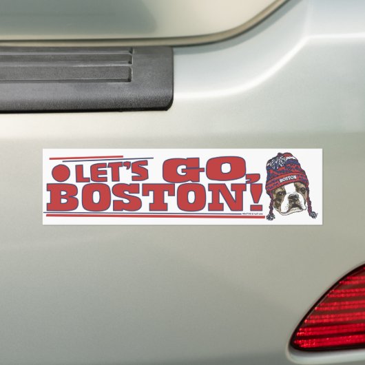 Geweldige Boston Fan Red Pet Bumpersticker (Op auto)