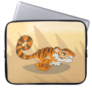Geweldige Bounding Tiger Laptop Sleeve