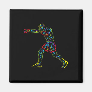 Geweldige Boxer Outfit Boksen Sport Graphic Boksen Magneet