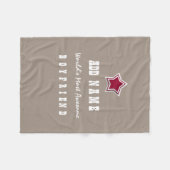 Geweldige BOYFRIEND Red Star Sand Background V1A Fleece Deken (Voorkant (Horizontaal))