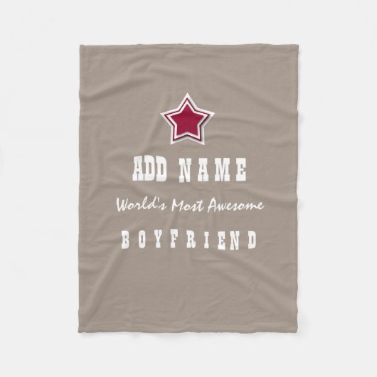 Geweldige BOYFRIEND Red Star Sand Background V1A Fleece Deken (Voorkant)
