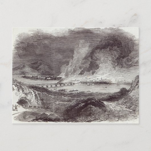 Geweldige brand in Pittsburgh Briefkaart (Voorkant)
