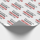 Geweldige brandweerman Grappige brandweerman Cadeaupapier (Hoek)