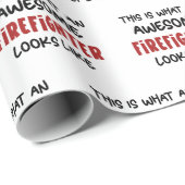 Geweldige brandweerman Grappige brandweerman Cadeaupapier (Rol Hoek)