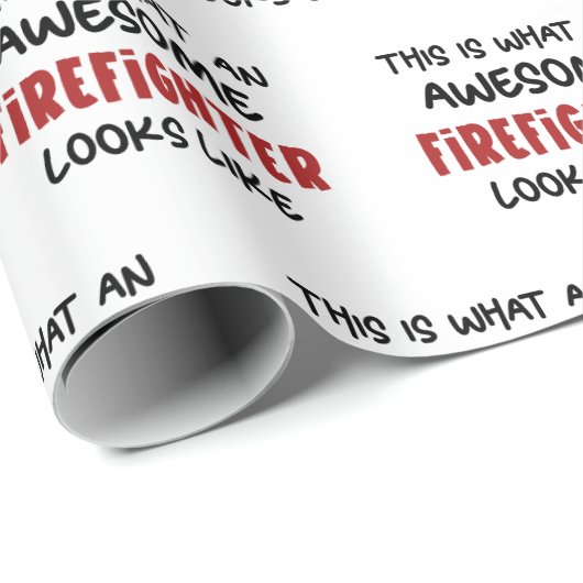 Geweldige brandweerman Grappige brandweerman Cadeaupapier (Rol Hoek)