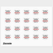 Geweldige brandweerman Grappige brandweerman Ronde Sticker (Vel)