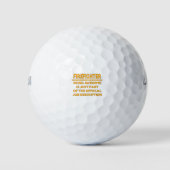 Geweldige brandweerman.. Officiële functiebeschrij Golfballen (Voorkant)