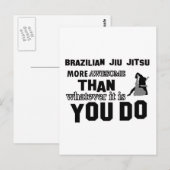 Geweldige braziliaans jitsu - ontwerp briefkaart (Voorkant / Achterkant)