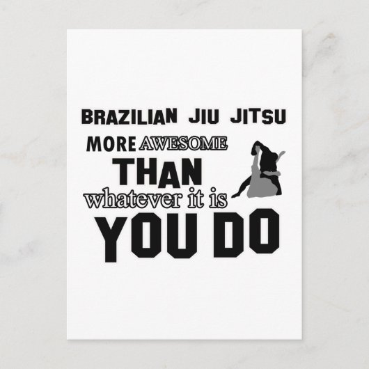 Geweldige braziliaans jitsu - ontwerp briefkaart (Voorkant)