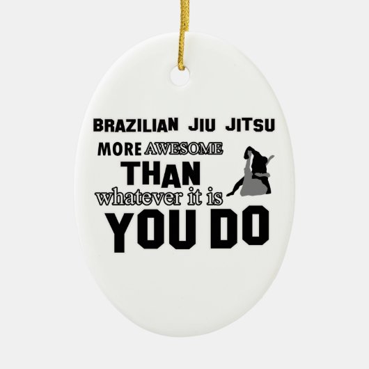 Geweldige braziliaans jitsu - ontwerp keramisch ornament (Voorkant)