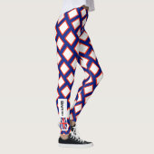 Geweldige Britse Groot-Brittannië Vlag Blokken Leg Leggings (Rechts)