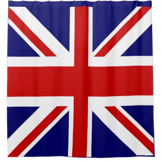 Geweldige Britse Vlag Douchegordijn (Voorkant)