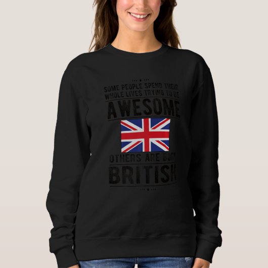 Geweldige Britse vlag Groot-Brittannië Trui (Voorkant)