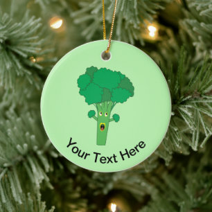 Geweldige Broccoli Funny Vegetable Keramisch Ornament
