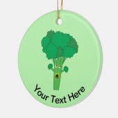 Geweldige Broccoli Funny Vegetable Keramisch Ornament (Links)