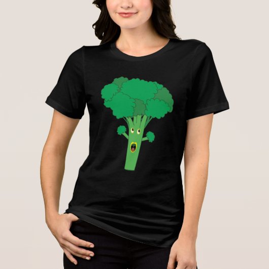 Geweldige Broccoli Funny Vegetable Tri-Blend Shirt (Voorkant)