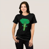 Geweldige Broccoli Funny Vegetable Tri-Blend Shirt (Voorkant volledig)