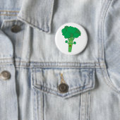 Geweldige Broccoli Grappige Groente Ronde Button 5,7 Cm (In situ)