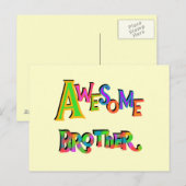 Geweldige broedert-T-shirts en cadeaus Briefkaart (Voorkant / Achterkant)