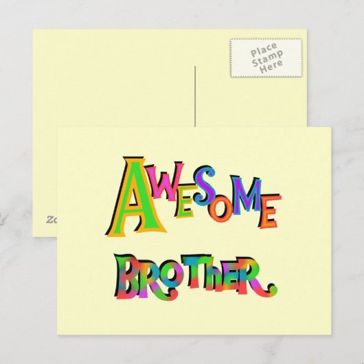 Geweldige broedert-T-shirts en cadeaus Briefkaart (Voorkant / Achterkant)