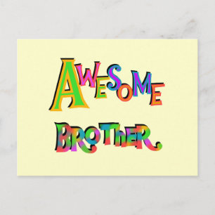 Geweldige broedert-T-shirts en cadeaus Briefkaart