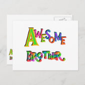 Geweldige broedert-T-shirts en cadeaus Briefkaart (Voorkant / Achterkant)