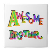 Geweldige broedert-T-shirts en cadeaus Tegeltje (Voorkant)