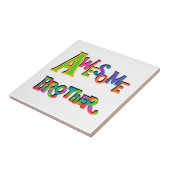 Geweldige broedert-T-shirts en cadeaus Tegeltje (Zijkant)