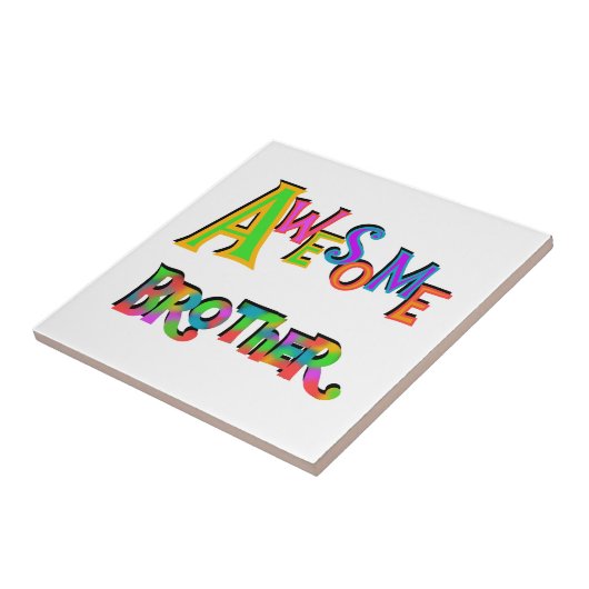Geweldige broedert-T-shirts en cadeaus Tegeltje (Zijkant)