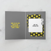 Geweldige broer van Birthday wettelijk foto grijs  Kaart (Binnen)