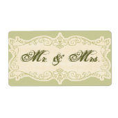 Geweldige bruiloft uitnodiging retour adres labels (Voorkant)