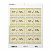 Geweldige bruiloft uitnodiging retour adres labels (Full Sheet)