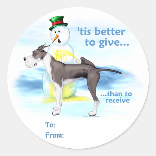 Geweldige BTG Mantle Gift-Labels Ronde Sticker (Voorkant)