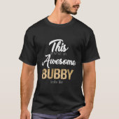 Geweldige Bubby Joods Jiddisch Opa T-shirt (Voorkant)