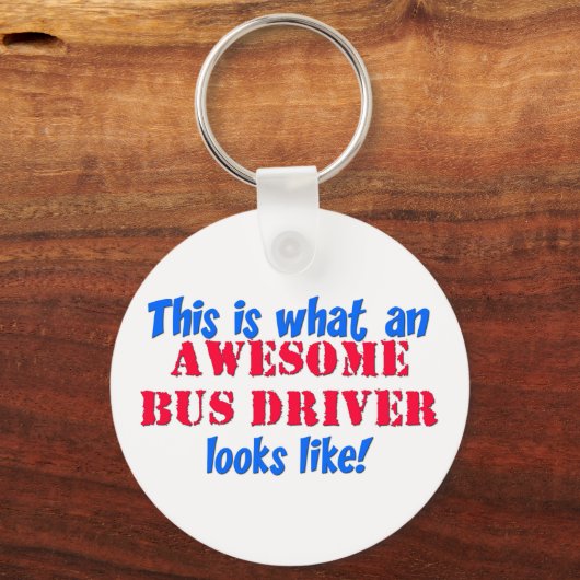 Geweldige busstuurprogramma sleutelhanger (Voorkant)