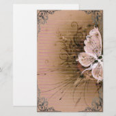 Geweldige Butterflies Pixel Art Briefpapier (Voorkant / Achterkant)