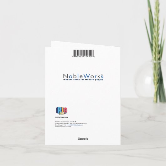 Geweldige buur dank je kaart (Achterkant)