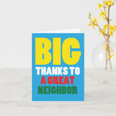 Geweldige buur dank je kaart (Gele Bloem)