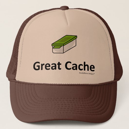 Geweldige cache - Geocaching Trucker Pet (Voorkant)