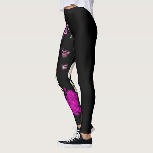 Geweldige cadeauidee voor borstkanker leggings (Links)