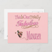 Geweldige cadeautjes voor baas briefkaart (Voorkant / Achterkant)